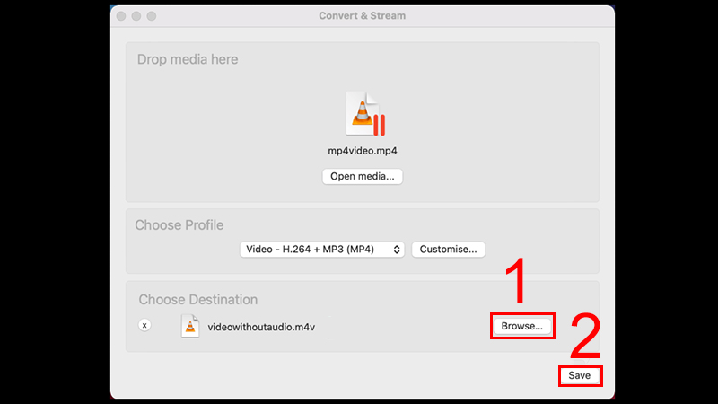Lưu video đ&atilde; t&aacute;ch &acirc;m thanh 